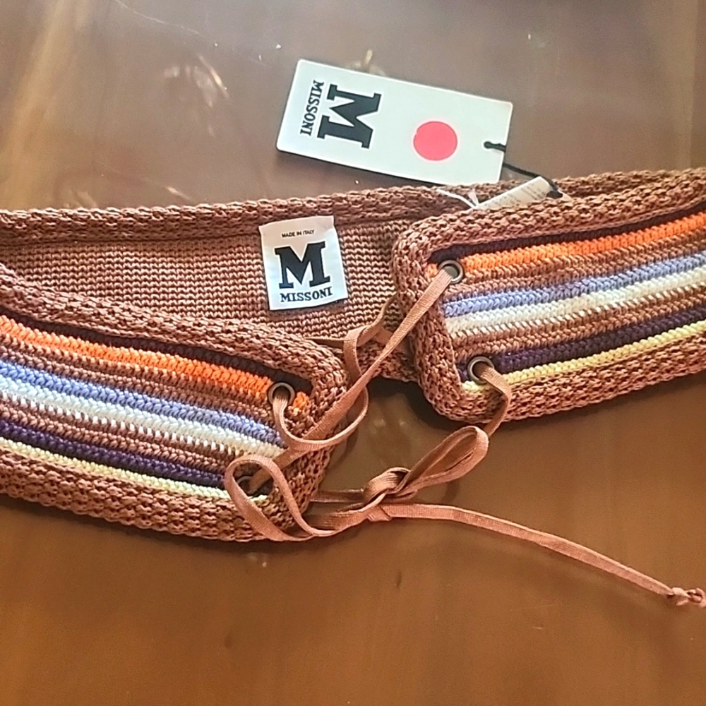 NwT Missoni corset cotton belt size L